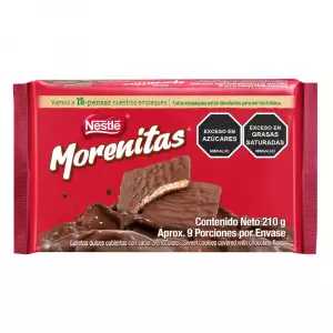 GALLETAS MORENITAS RECUBIERTA CHOCOLATE X210g