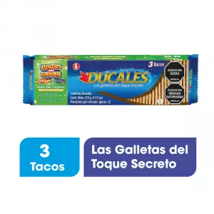 GALLETAS TACO DUCALES X3 X315g