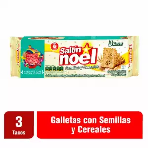 GALLETAS TACO SALTÍN NOEL SEMILLAS CEREALES X3U