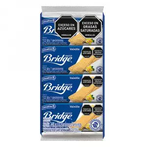 GALLETAS WAFER BRIDGE VAINILLA X8U X30g