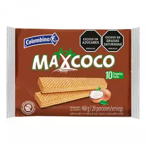 GALLETAS WAFER MAXCOCO X10 X460g