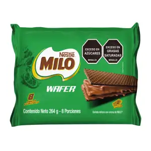 GALLETAS WAFER MILO X8 X33g