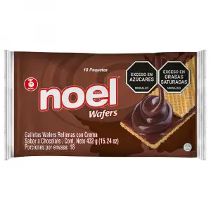 GALLETAS WAFER NOEL CHOCOLATE X18U X24g