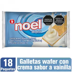 GALLETAS WAFER NOEL VAINILLA X18U X24g
