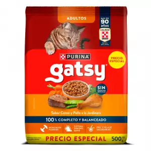 GATSY ADULTO CARNE POLLO X500g PRECIO ESPECIAL