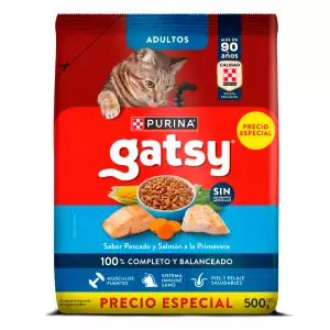 GATSY ADULTO PESCADO SALMÓN X500g PRECIO ESPECIAL