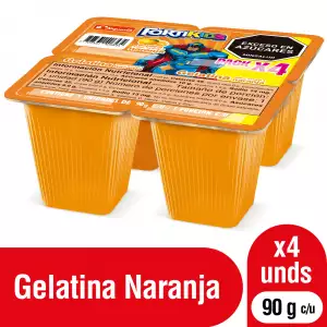 GELATINA ALQUERIA FORTIKIDS NARANJA X90g X4u