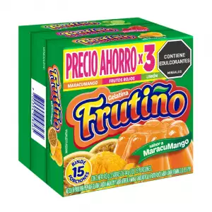 GELATINA FRUTIÑO MARACUMANGO FRUTOS ROJOS LIMON X3 X14g