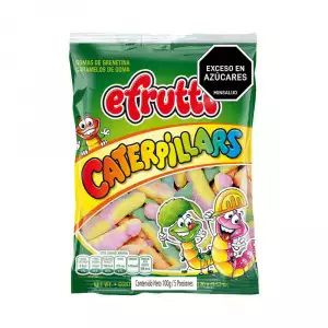 GOMAS EFRUTTI CATERPILLARS BOLSA X100g