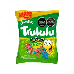 GOMAS TRULULU MAXI PACK GUSANOS ACIDOS X100g