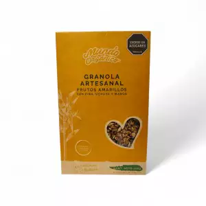 GRANOLA ARTESANAL MUNDO ORGANICO FRUTOS AMARILLOS X300g