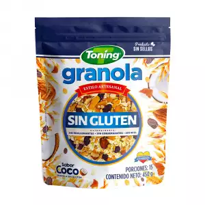 GRANOLA TONING  SIN GLUTEN X450g