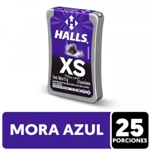 HALLS XS MORA AZUL X15g