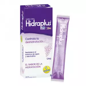 HIDRAPLUS 75+ ZINC UVAS X4 SACHETS