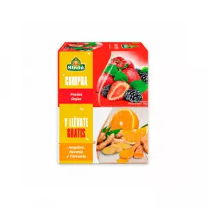 INFUSION HINDU FRUTOS ROJOS +JENGIBRE NARANJA CURCUMA X2u X20g