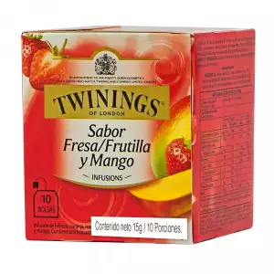 INFUSION TWININGS FRESA MANGO X10U X1.5g