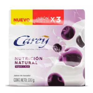 JABÓN CAREY NUTRICION NATURAL X3U X110g