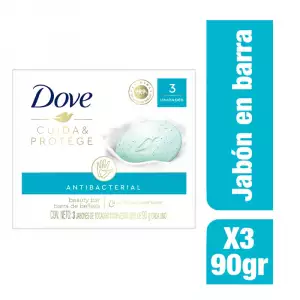 JABÓN DOVE CUIDADO ANTIBAC X3 X90g