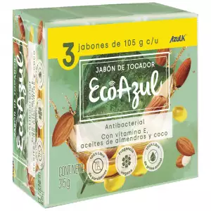 JABÓN ECOAZUL X3U X105g
