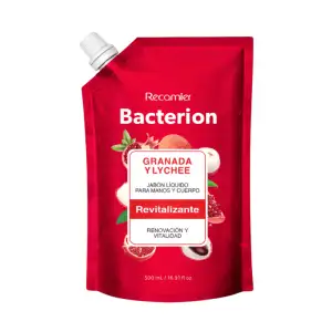 JABÓN LIQUIDO BACTERION GRANADA LYCHEE X500ml