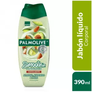 JABÓN LÍQUIDO CORPORAL PALMOLIVE EXFOLIANTE AGUACATE Y ALMENDRA X390ml