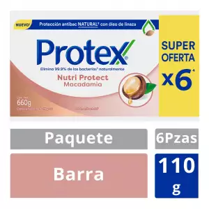 JABÓN PROTEX MACADAMIA X6 X110g