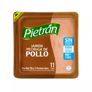 JAMÓN PIETRAN PECHUGA POLLO X230g