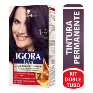 KIT IGORA VITAL 2TUBOS 1-9 NEGRO VINO