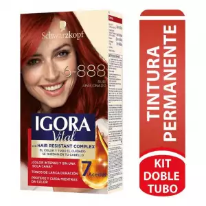 KIT IGORA VITAL 2TUBOS 6-888 RUBIO APASIONADO