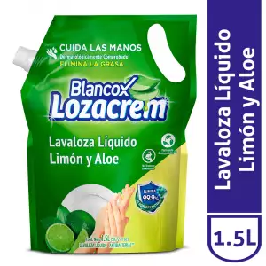 LAVALOZA LIQUIDO LOZACREM LIMON X1500ml
