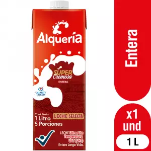 LECHE ENTERA SUPERCREMOSA ALQUERIA TETRAPACK X1000ml