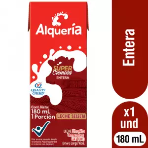 LECHE ENTERA SUPERCREMOSA TETRAPACK X180ml