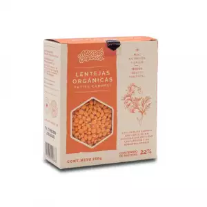 LENTEJA ORGANICA CARMESI MUNDO ORGANICO X250g