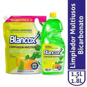 LIMPIAPISOS BLANCOX MULTIUSOS BICARBONATO X1800ml+DOYPACK 1.5