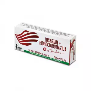 LOSARTAN+HIDRO X50/12.5mg ECAR X30 TABLETAS