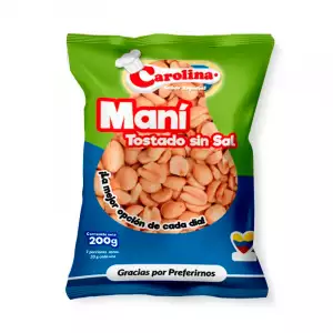 MANI CAROLINA SIN SAL X200g