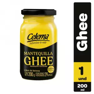 MANTEQUILLA CLARIFICADA GHEE CELEMA X200g