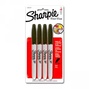 MARCADOR SHARPIE FINO NEGRO X4u