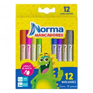 MARCADORES LAVABLES NORMA X12u