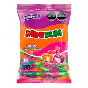 MINIBUM COLOMBINA MEGA SURTIDO X100u