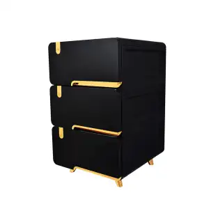 MUEBLE LUXURY PLAST DE LUJO PEQUEÑA 3 NIVELES DORADO