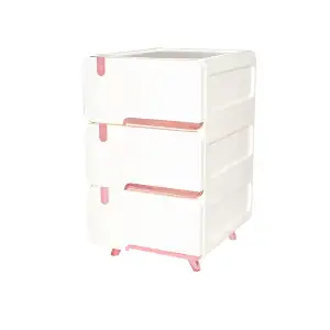 MUEBLE LUXURY PLAST DE LUJO PEQUEÑA 3 NIVELES ORO ROSA