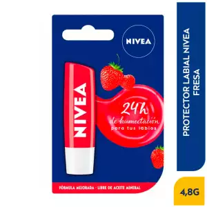 NIVEA PROTECTOR LABIAL FRESA X4.8g