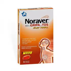 NORAVER GRIPA FAST TOTAL X6 TABLETAS