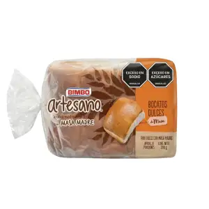 PAN BIMBO ARTESANO BOCATOS CON MASA MADRE X290g