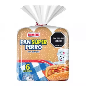 PAN BIMBO SUPER PERRO X6 X405g
