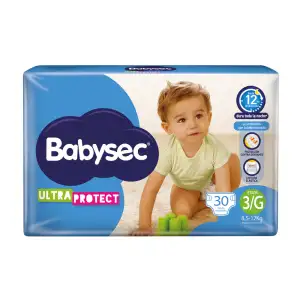 PAÑAL BABYSEC ULTRAPROTECT 3G X50un