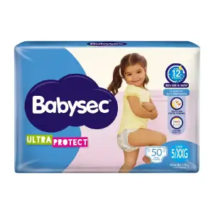 PAÑAL BABYSEC ULTRAPROTECT 5XXG X50un