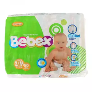 PAÑAL BEBEX ETAPA 2 MEDIANO X50un