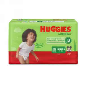 PAÑAL HUGGIES ACTIVE SEC ETAPA 5 X50u